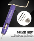 M2.5 Stainless Steel Helical Insert Kit For Frequent Part Removal Pack Of 50 Built For Aluminum And Other Soft Materials