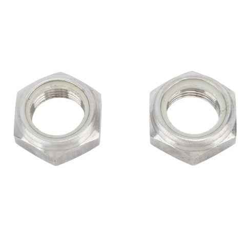 Built Tough Clamp Bracket Bolt Kit For Outboard Motors with 2 marine grade aluminum alloy nuts visible on white background