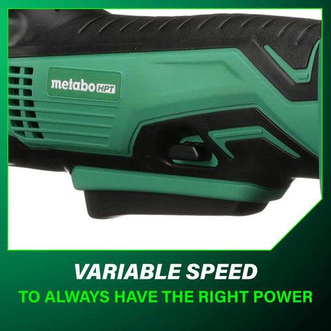 Close-up of grip and paddle switch on 18V Right Angle Drill With 3/8 Inch Keyless Chuck, LED Light, Variable Speed, Side Handle, Compact Bare Tool