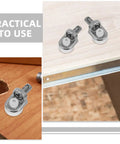 Tough As Nails Zinc Alloy Shelf Pegs For Cupboard And Kitchen Cabinets 24 Pack Silver Shelf Pins Installed on Wooden Surface