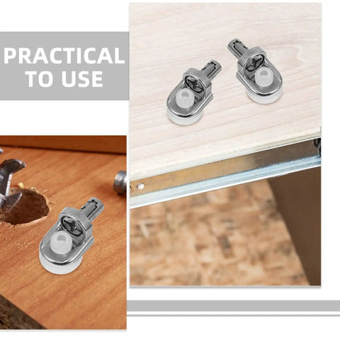 Tough As Nails Zinc Alloy Shelf Pegs For Cupboard And Kitchen Cabinets 24 Pack Silver Shelf Pins Installed on Wooden Surface