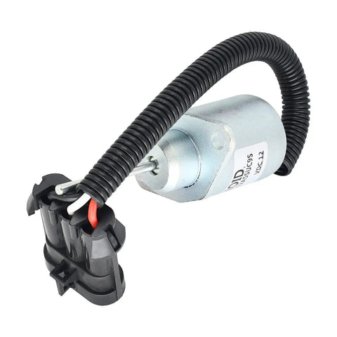 Heavy Duty 12V Fuel Shutoff Solenoid Valve Straight Bolt On Replacement For Skid Steer Loaders Excavators Direct Drop In Tough As Nails No Sweat Operation Hard Working Durability