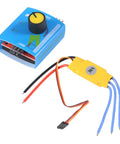 Two Pack 12V High Power Brushless Motor Speed Controller With 32A PWM 3Phase Regulator For RC Cars and Drones, plug and play setup