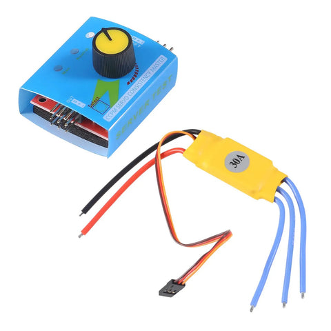 Two Pack 12V High Power Brushless Motor Speed Controller With 32A PWM 3Phase Regulator For RC Cars and Drones, plug and play setup