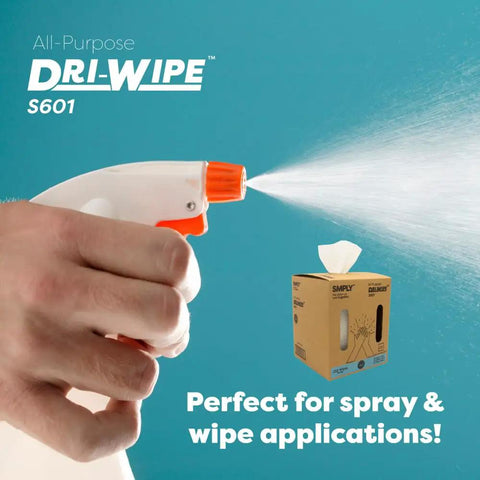 Heavy Duty All Purpose Cleaning Wipes 252 Count Center Pull Sheets Value Box used for spray and wipe cleaning applications.