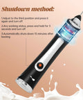 Rechargeable Milk Frother Handheld For Coffee With 3 Speeds 2 Heads And Stand Barista Grade Electric Milk Foam Wand For Lattes
