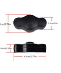 12V Waterproof Push Button On Off Switch With Quick Connector For LED, showing dimensions and side view in black finish.