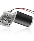 DC 24V 80W Worm Gear Motor With High Torque 4Nm 160RPM Right Angle Reversible Gearbox Electric Motor In Black Casing