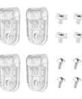 Football Helmet Facemask Clips Kit 4 Pack With Screws And Nuts For Face Mask Bracket Replacement Game Ready Hardware Compatible