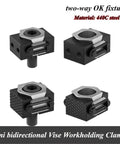 Heavy Duty M6 M8 M10 M12 Ok Vise With Precision Clamping For CNC Multi-Station Batch Processing And Tooth Surface Work Holding Made From 440C Steel, showcasing mini bidirectional clamps.