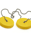 Eye Face Wash Dust Cover Cap For Bradley Yellow Plastic 2 Pack Durable Protective Shield With Chains