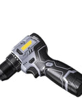 Grip Tight Brushless Electric Drill And Compact Mini Screwdriver features ergonomic handle, LED indicator, and adjustable torque settings.
