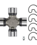 Get Ready To Hit The Road With These 2X High-Performance U Joints At Center Bearing, featuring stainless steel and durable rubber.