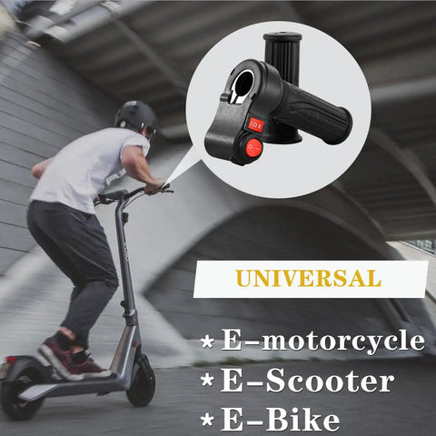Electric Twist Throttle 12-72V Three Speed With Forward And Reverse Accelerator for e-scooter rider demonstration.
