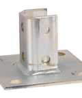 1-5/8 Inch Square Post Base Mount for 1-5/8 Inch Strut Channel Electro-Galvanized Built Tough Heavy Duty for Industrial Racks and Frames