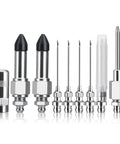 Pro Grade Grease Needle Attachment Set With Leakproof Double Connection Design for lubrication in tight bottomless holes