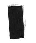 Heavy Duty Cut Resistant Arm Sleeves Built Tough For Serious Yard And Mechanic Jobs Deliver Rock Solid Forearm Protection That Truly Holds Up Through Long Days In Matte Black, shown in a flat view, dimensions 8cm x 20cm.