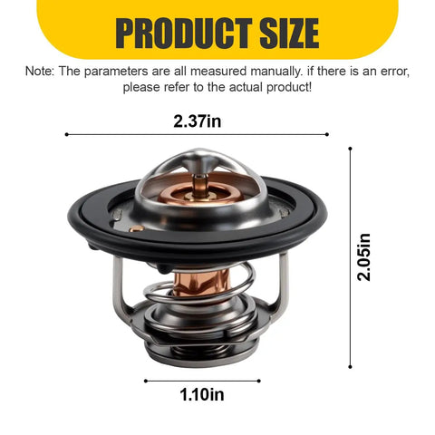 High Performance Engine Coolant Thermostat For Honda Crv Civic Crz Replaces Oem 19301 Paa 306 Rna 315, size 2.37in x 2.05in.