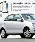 Honda VCM Muzzler Harness Disable Kit 68 To 120 Ohms For 3.5L V6 Engine Replacement shown with a silver car example