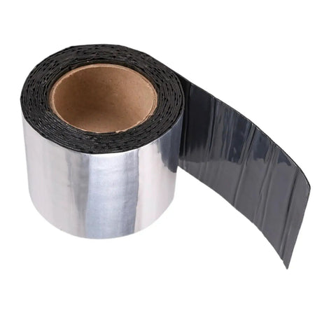 Heavy Duty Asphalt Sealing Tape Self Adhesive Waterproof Patch With Aluminum Foil for roof joint repair and weatherproofing.