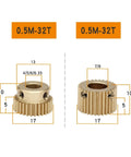 Heavy Duty Bevel Gear Pinion And Mechanical Spur Gear Kit With Copper Brass Construction 0.5M To 32T Bore Options 4 To 8 Mm Mini Worm Gear