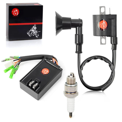 CDI Box Ignition Coil And Spark Plug Kit For Predator 90 Sportsman 90 And Scrambler 90 ATV 2003 2004 2005 2006 OEM Part 0451018