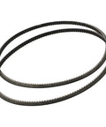 Two Pack 5M375 Metal Mini Lathe Drive Belt 38mm Bore Polyurethane Transmission Belt For Industrial Machine Tools Replacement Black