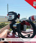 Installing 3 Digit Mechanical Fuel Flow Meter With 90 Degree Inlet Outlet, 1 Inch NPT, on a fuel tank