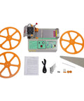 Automatic Webbing Cutting Machine 110V 280W Heavy Duty Hot And Cold Cutting With Steel Blade for fabric and ribbon cutting, top view