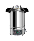 24L stainless steel lab autoclave with top pressure gauge and front control panel