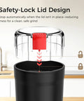 Safety lid mechanism of One Touch Coffee Grinder With Stainless Steel Blades For Beans Spices And Dry Grinding Adjustable Coarse To Fine