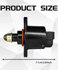 Direct Fit Car Idle Air Control Valve And Throttle Response Regulator shown side view with product size 7.1cm/2.83inch.