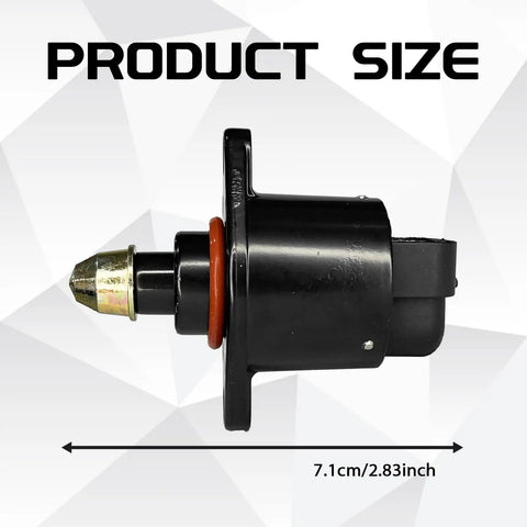 Direct Fit Car Idle Air Control Valve And Throttle Response Regulator shown side view with product size 7.1cm/2.83inch.