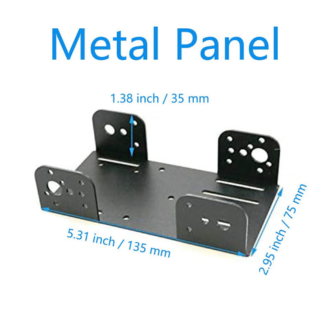 Metal robot car chassis base with four wheel mounting brackets for Arduino/RPi projects MC100