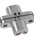Space Saving 180 Degree Folding Door Cross Hinge Concealed Hidden Cabinet Door Hardware Zinc Alloy Support, close-up view