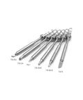 7 Piece Soldering Iron Tip Replacement Set For TS100 And Mini Digital Soldering Irons, shown with stainless steel copper tips.