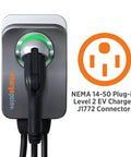 Level 2 EV Charger For Home J1772 Ready Fast Smart Charging At Home 240 Volt With NEMA 14 50 Outlet Plug shown