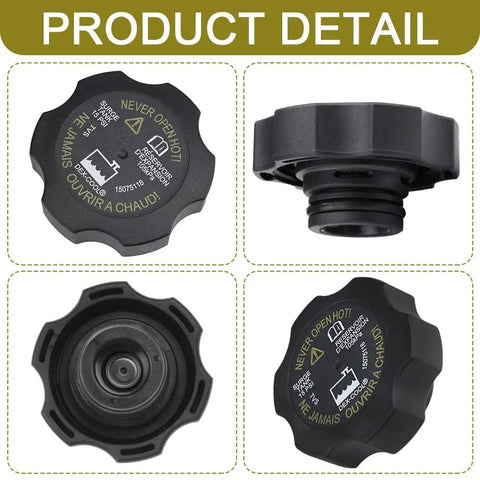 Radiator Surge Tank Cap Easy Install Coolant Cap For Cars Car Cooling Water Tank Cover Radiator Coolant Reservoir Cap Compatible With GMC Chevy Buick Pontiac Replacement For OEM 15075118 RC98