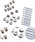 Built To Last Heavy Duty Furniture Cam Locking Fittings Kit with Bolts Nuts and Connecting Dowels for Secure Cabinet Assembly