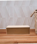 Top Shelf Airtight Tinplate Tea Storage Box Hella Spacious Kitchen Container For Loose Leaf Coffee Beans And Snacks Easy Pop Lid Keeps Your Stash Crisp Multi Purpose Countertop Canister in a modern kitchen setting.