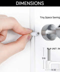 Close-up of 100 Pack 8mm Ethernet Cable Clips With Nails For Cat6 Cat7 Flat Cables White Durable UV Stabilized Plastic Cord Holders