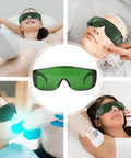 Top Shelf Anti Fog Safety Glasses With Kickass Green Lenses And Prescription Friendly Design for dental and cosmetic treatments.