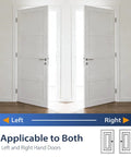 Self Closing Door Hinges 4.5 Inch Spring Hinges with Adjustable Tension 3 Pack for Exterior Interior Doors left right hand