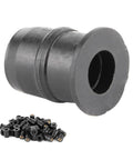 M5 Rubber Wellnuts Push Rivet Fasteners For Motorcycle Windscreen Fairing Clips, black rubber fasteners with brass inserts.
