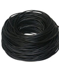 Top Shelf Rock Solid EPDM O Ring NSF 70D Certified For Plumbing And Water Systems Heavy Duty Ethylene Propylene Seal Gasket Pack Of 100 black rubber O rings stacked in a coil.