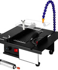 Compact Portable Benchtop Table Saw Packing An Amped Up 1800 Watt Motor And Slick 0 To 90 Degree Adjustments for precise cutting tasks.
