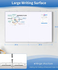 Dry Erase Whiteboard 48 By 36 Inch Large Wall Mounted Foldable Whiteboard With Aluminum Frame for home, classroom, office use