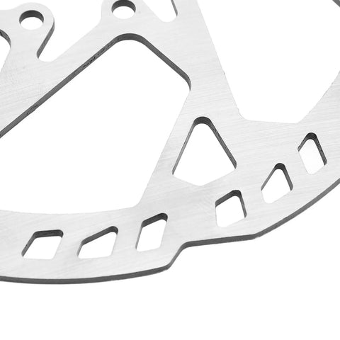 Close-up of Beefy 180mm Six Bolt Bike Disc Brake Rotor For Road And Mountain Bikes 2.3mm Thick SUS410 Stainless Steel Design