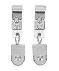 2 Pack Pulley Roller For Cable And Wire Rope Block System Single Bearing Outdoor Hanging Wheel Heavy Duty Load Lifting For Greenhouse Shade Net Smooth Rope Movement And Easy Shade Adjustments, silver metal pair