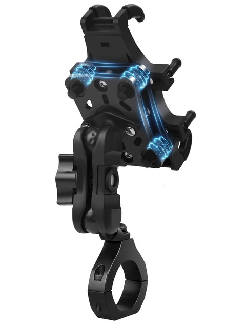 Anti Vibration UTV Phone Mount Heavy Duty Full Protection SXS Phone Holder With Aluminum Bracket, adjustable clamp design